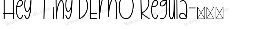 Hey Tiny DEMO Regula字体转换